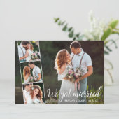 Faire-part Calligraphie Nous Nous Marions 4 Photo (Debout devant)