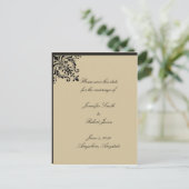 Faire-part Camelot Or Sauvegarder la Date, carte postale (Debout devant)