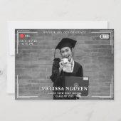 Faire-part Caméra vidéo Photo Remise des diplômes (Devant)