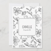 Faire-Part "Camille" (Devant)
