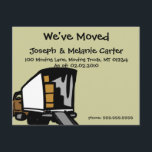 Faire-part Camion de déménagement - Nous avons déplacé les ca<br><div class="desc">Il vous suffit de changer le texte (police/couleur/informations personnelles) et la couleur de l'arrière - plan pour que tous vos amis et votre famille sachent que vous avez déménagé. Annoncez votre nouvelle adresse,  votre téléphone et la date à laquelle le déménagement est officiel.</div>