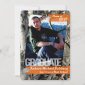 Faire-part Camouflage Camo Camouflage Camouflage 5 x 7 ans Fa (Devant)