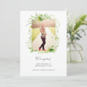 Faire-part Campagne de verdure Photo Grossesse (Debout devant)