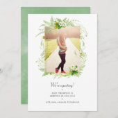 Faire-part Campagne de verdure Photo Grossesse (Devant / Derrière)