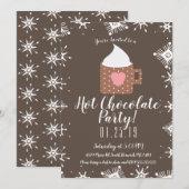 Faire-part Camping Mug Chocolat Chaud Hiver Froid (Devant / Derrière)