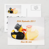 Faire-part Canards de mariage ... Carte postale (Devant / Derrière)