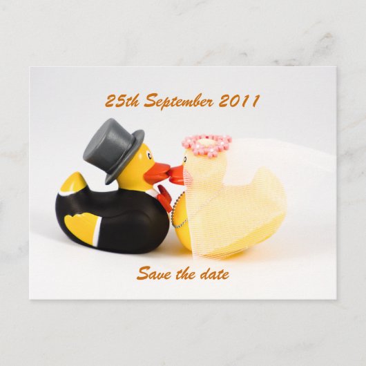 Faire-part Canards de mariage ... Carte postale (Devant)