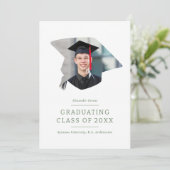 Faire-part Cap Vert 1 Photo Graduation (Debout devant)