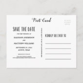 Faire-part Caprice | Carte postale pour Sauvegarder la Date (Dos)