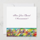 Faire-part CARNAVAL ITALIEN Masquerade bal, danse et musique (Devant)