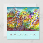 Faire-part CARNAVAL ITALIEN Masquerade bal, danse et musique (Dos)