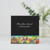 Faire-part CARNAVAL ITALIEN Masquerade bal, danse et musique (Debout devant)