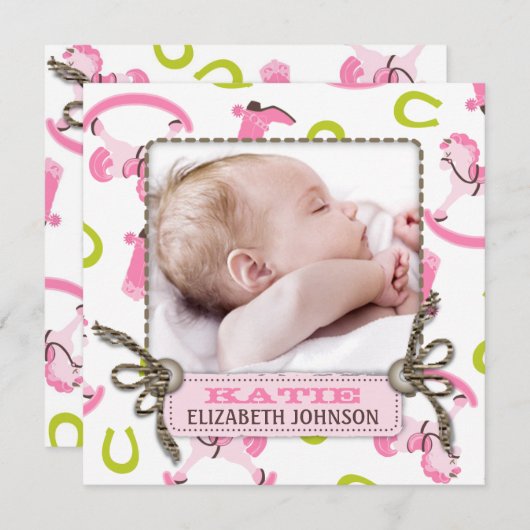 Faire-part Carré (Devant / Derrière)