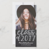 Faire-part Carte photo de diplôme de script amusan (Devant)