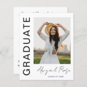 Faire-part Carte photo moderne Vertical 2023 (Devant / Derrière)