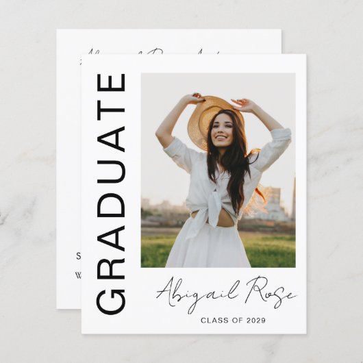 Faire-part Carte photo moderne Vertical 2023 (Devant / Derrière)