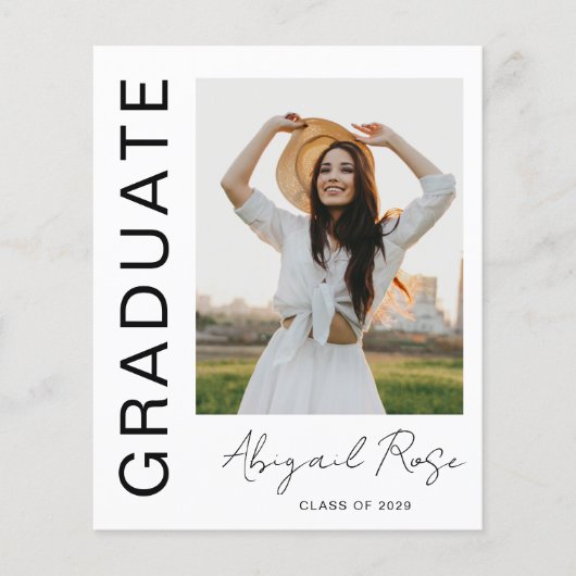 Faire-part Carte photo moderne Vertical 2023 (Devant)