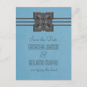 Faire-part Carte postale "à conserver" avec une bordure de mé