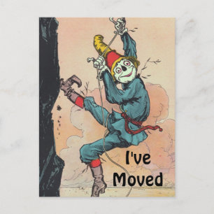 Faire-part Carte postale ancienne épouvantail Oz déménagé nou