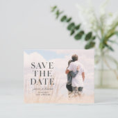 Faire-part Carte postale annonce à empattement (Debout devant)