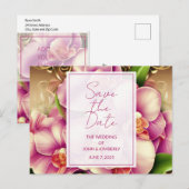 Faire-part carte postale avec QR code pour annonce (Devant / Derrière)