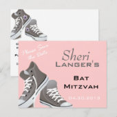 Faire-part Carte postale Basket bat mitzvah (Devant / Derrière)