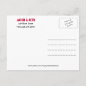 Faire-part Carte postale Calendrier des dates Enregistrer la (Dos)