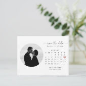 Faire-part Carte postale | Calendrier Enregistrer la date (Debout devant)