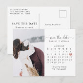Faire-part Carte postale | Calendrier Enregistrer la date (Devant / Derrière)