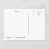 Faire-part Carte postale calla-lily (Dos)