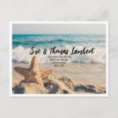 Faire-part Carte postale Changement d'adresse en bord de mer (Devant)