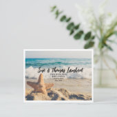 Faire-part Carte postale Changement d'adresse en bord de mer (Debout devant)