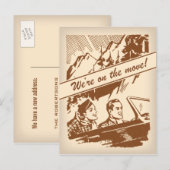 Faire-part Carte postale Changement d'adresse vintage (Devant / Derrière)