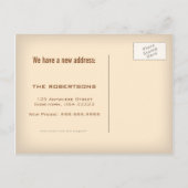 Faire-part Carte postale Changement d'adresse vintage (Dos)
