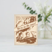 Faire-part Carte postale Changement d'adresse vintage (Debout devant)