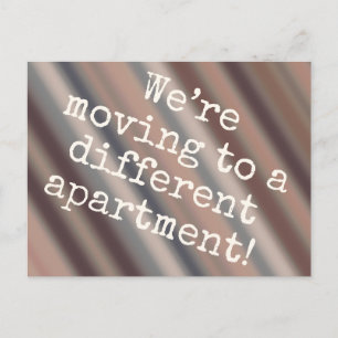 Faire-part Carte postale chic cabane pour nouvel appartement