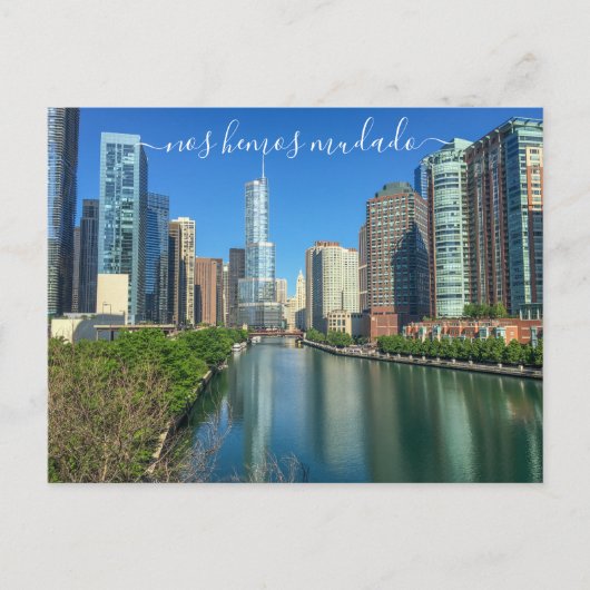 Faire-part Carte postale Chicago Anuncio de Mudanza (Devant)
