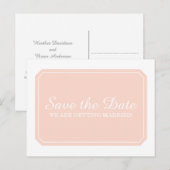 Faire-part Carte postale Corail tout simplement élégante pour (Devant / Derrière)