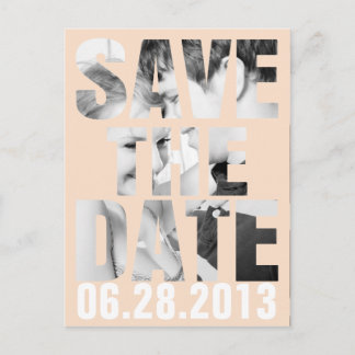 Faire-part Carte postale CUTOUT SAVE THE DATE