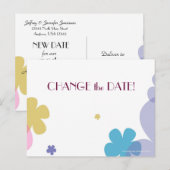 Faire-part Carte postale d'anniversaire de mariage CHANGEZ LA (Devant / Derrière)