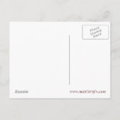 Faire-part Carte postale d'annonce de bébé fille (Dos)