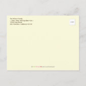 Faire-part Carte postale d'annonce de bébé (orange) Tweet Twe (Dos)