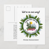 Faire-part Carte postale d'annonce de camping en van aménagé (Devant / Derrière)