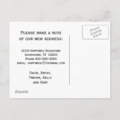 Faire-part Carte postale d'annonce de changement d'adresse (Dos)