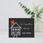 Faire-part Carte postale d'annonce de changement d'adresse (Debout devant)