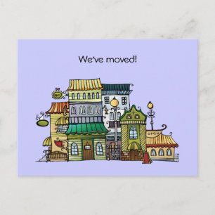 Faire-part Carte postale d'annonce de changement d'adresse