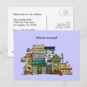 Faire-part Carte postale d'annonce de changement d'adresse (Devant / Derrière)