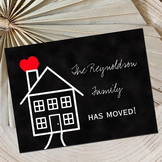 Faire-part Carte postale d'annonce de changement d'adresse