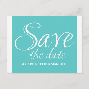 Faire-part Carte postale d'annonce de date de mariage en call