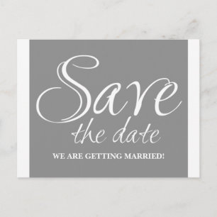 Faire-part Carte postale d'annonce de date de mariage en call